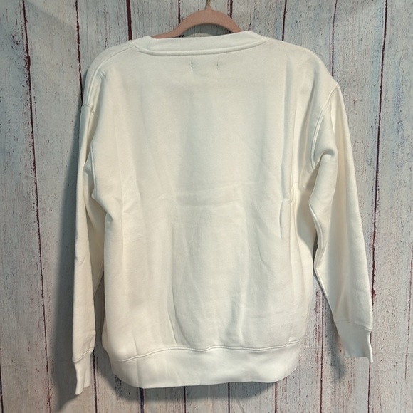 NWT J. Crew Heritage fleece oversized crewneck sweatshirt - Picture 7 of 8